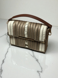 Aveline Bag in Taupe and Cream