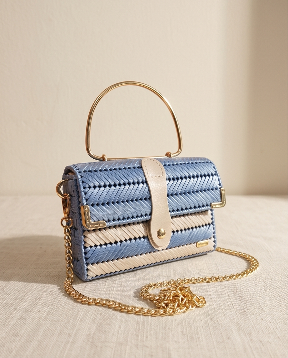 Lona Crossbody Bag in Powder Blue