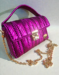 AURA CROSSBODY BAG IN HOT PINK