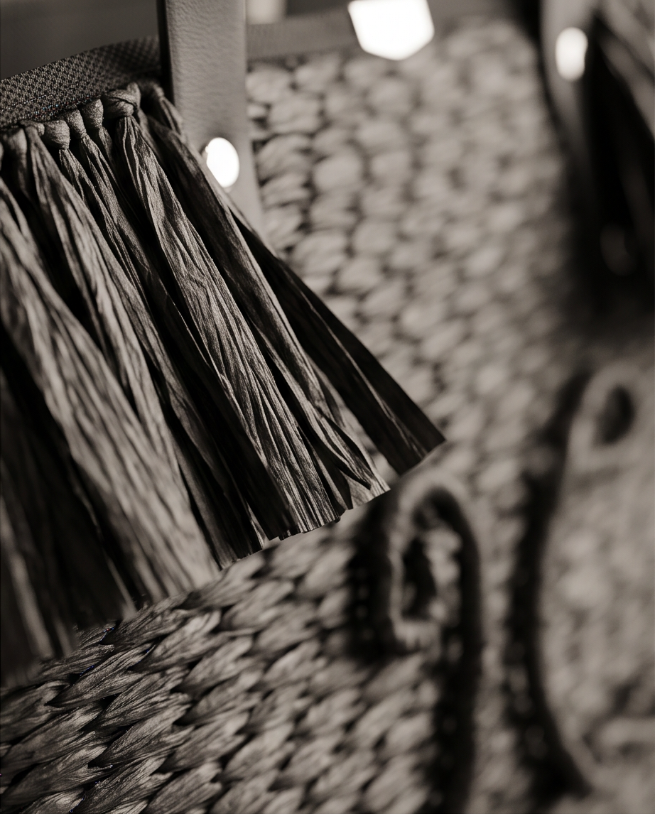 Marbella Basket Tote - Noir