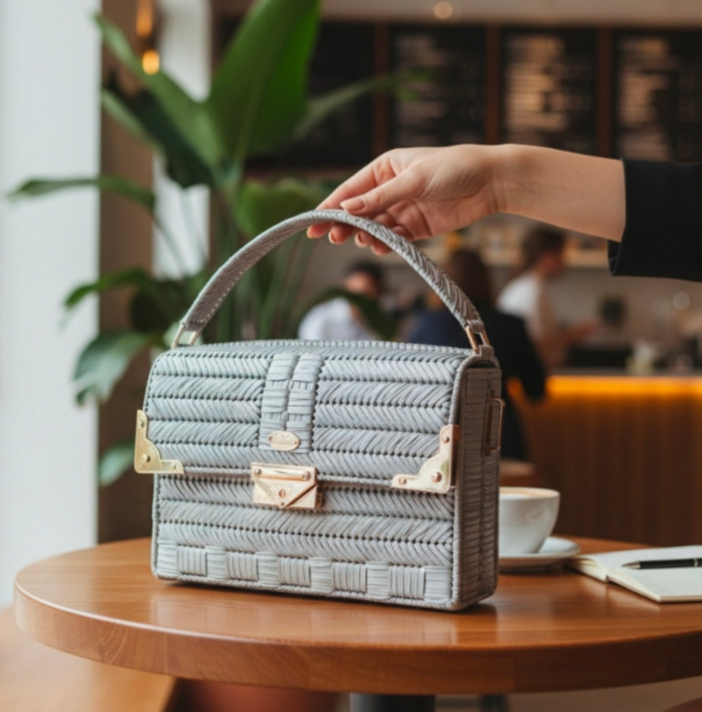 Chérie Handbag in Light cream