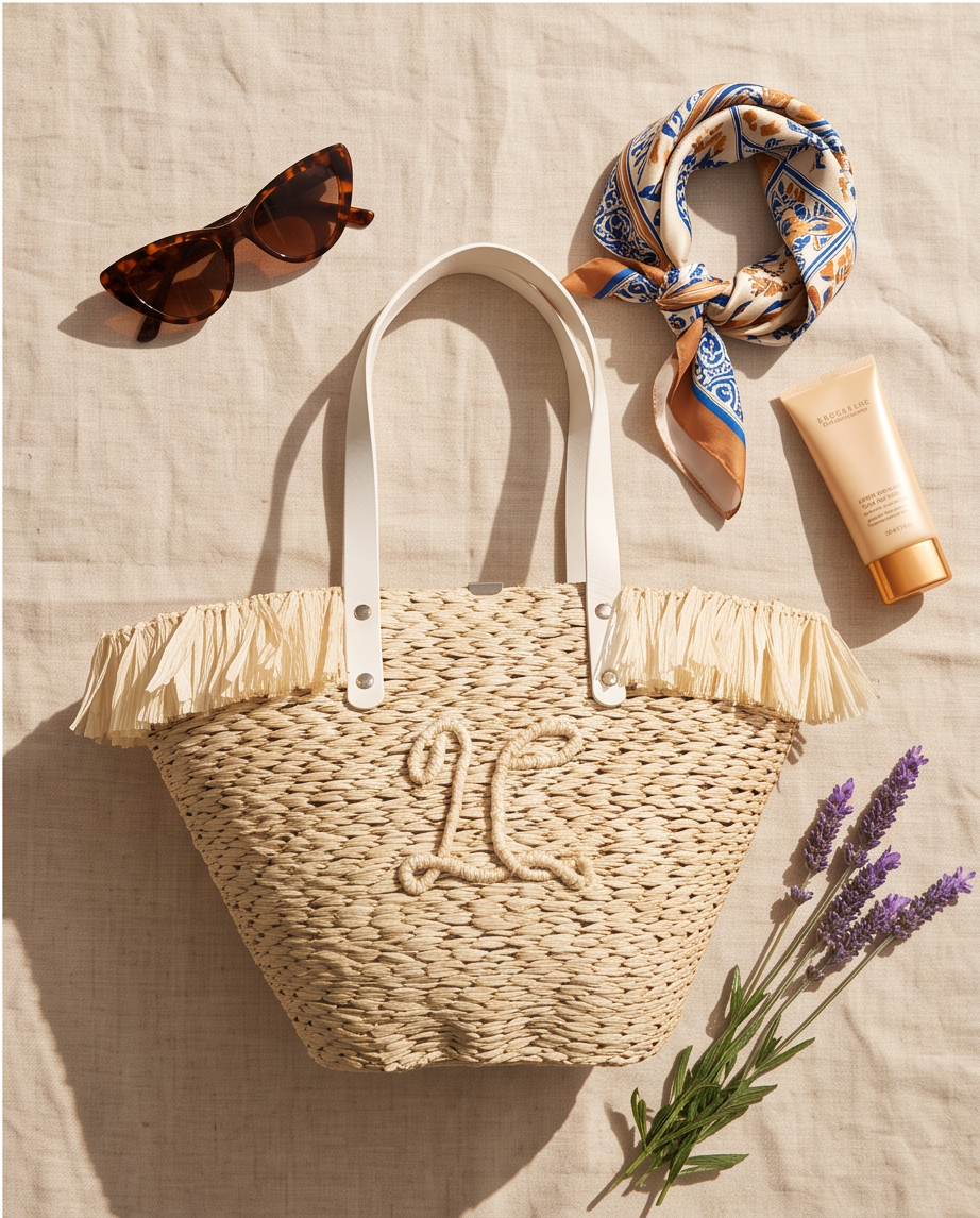 Marbella Basket Tote – Sand