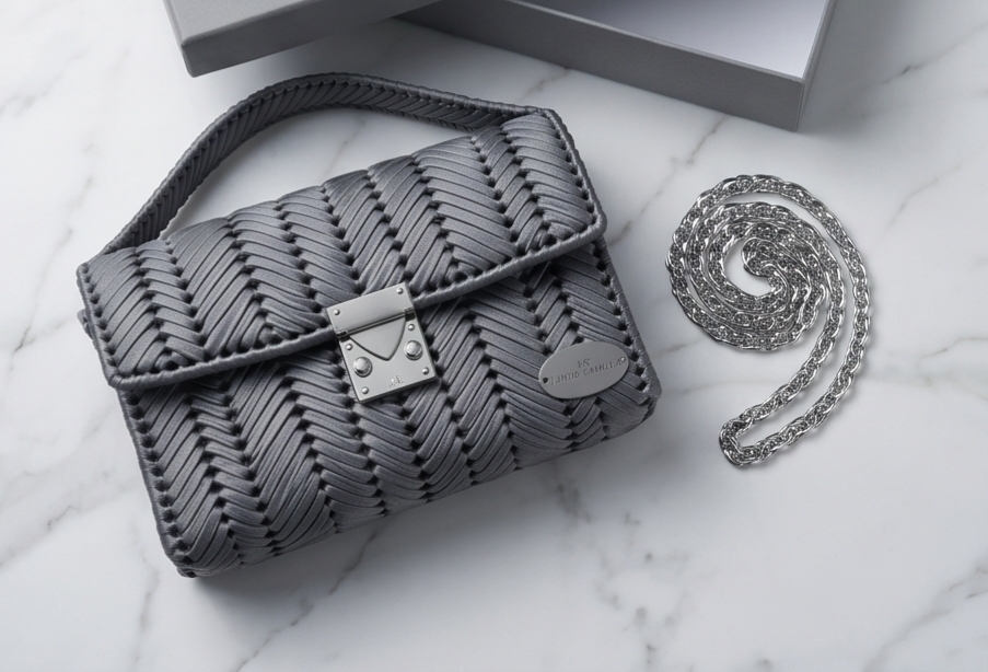 AURA Crossbody Bag in Grey