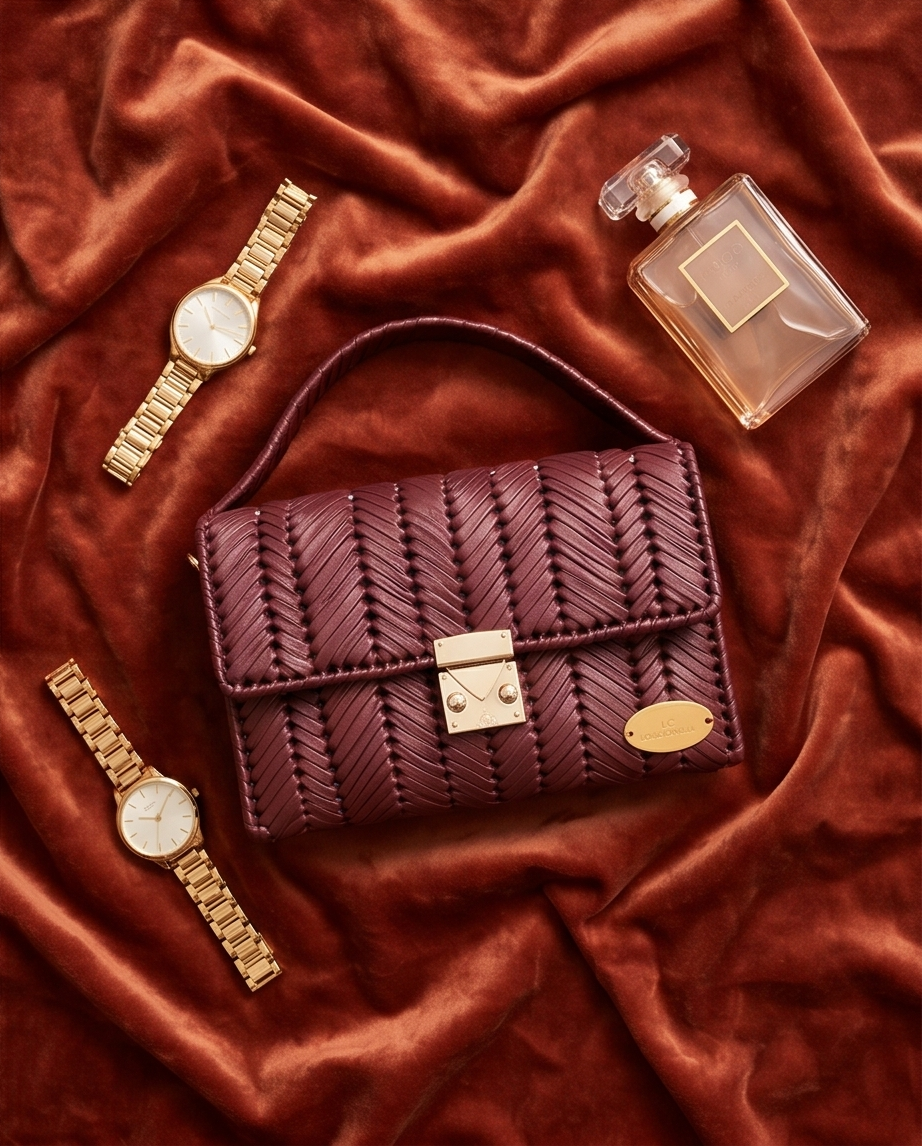 AURA Crossbody Bag in Burgundy